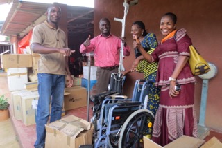 Ontvangst hulpgoederen voor gezondheidscentra in Lubumbashi en Kipushi